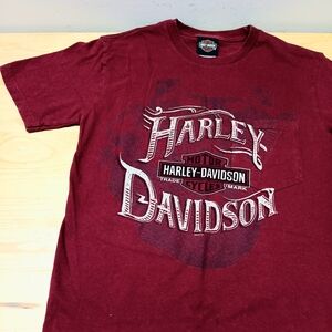 Harley-Davidson Men's Burgundy Tee